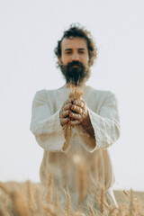 Jesus Sifting Wheat Grains &ndash; Biblical Symbolism and Spiritual Reflection"