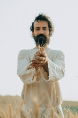 Jesus Sifting Wheat Grains &ndash; Biblical Symbolism and Spiritual Reflection"