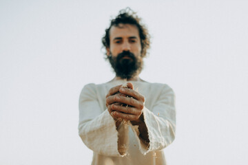 Jesus Sifting Wheat Grains &ndash; Biblical Symbolism and Spiritual Reflection"