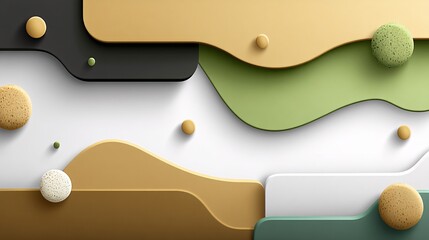 illustration featuring an earth tone background with perfect symmetry, using balanced shapes and natural color harmony to create a calm, grounded, and aesthetically pleasing visual suitable 