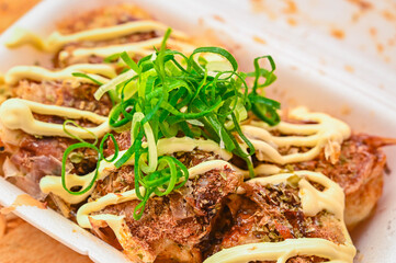 かつお節・魚粉モリモリのたこ焼き