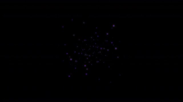 continuous slow glitter starburst eruption explosion of tiny small glittering stars that continuously evolve and burst into a gentle explosion of little space specks of stardust 4K overlay