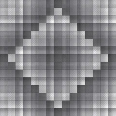 black and white square mosaic seamless pattern vector illustration