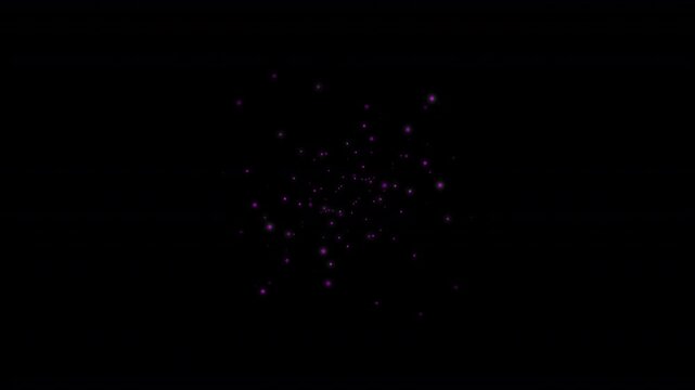 continuous slow glitter starburst eruption explosion of tiny small glittering stars that continuously evolve and burst into a gentle explosion of little space specks of stardust 4K overlay