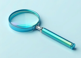 magnifying glass isolated on white