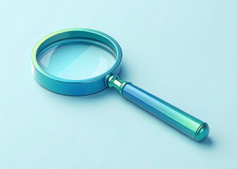 magnifying glass isolated on white