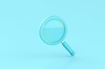 magnifying glass isolated on white