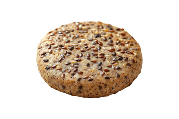 Multiseed Crunch Biscuit Isolated on a Transparent Background