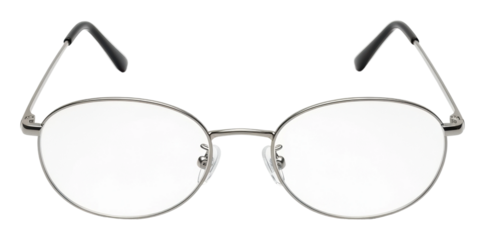 Stylish eyeglasses display retail store product isolated on transparent background