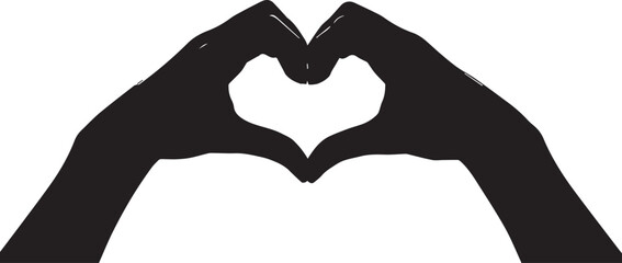 Fototapeta premium Hands forming a heart shape