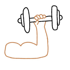 illustration of a dumbbell