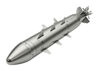 Missile technology innovations aerospace industry model conceptual isolated on transparent background