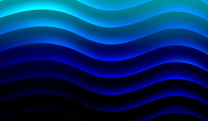 abstract blue wavy gradient background with light and dark shades
