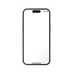 Blank smartphone, front view