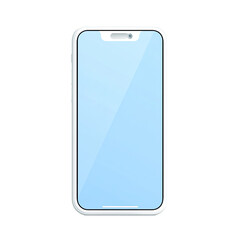 Light-blue smartphone graphic
