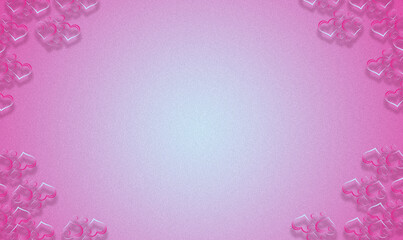 Valentine's Day grainy texture backgroud. Essence of Valentine's Day with an image featuring a background  with hearts. 