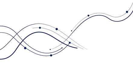 Wavy Connection Lines Icon – Modern Data Flow & Network Symbol for Tech Interfaces, Analytics Dashboards & AI Design

