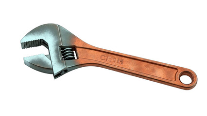 Adjustable Wrench Isolated on White Background