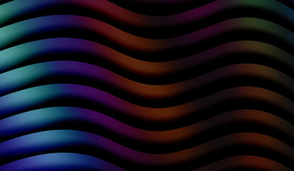 colorful wavy lines pattern design element