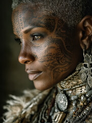 African cultural heritage portrait for Black History Month