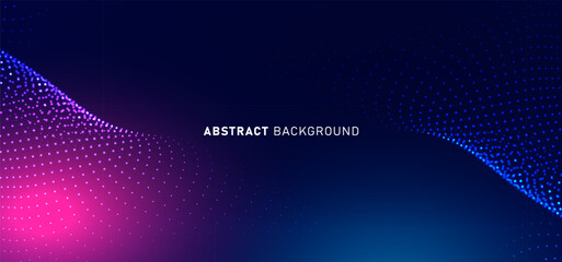 Abstract digital technology futuristic circuit blue pink background, Cyber science tech, Innovation communication future, Ai big data, internet network connection, Cloud hi-tech illustration vector