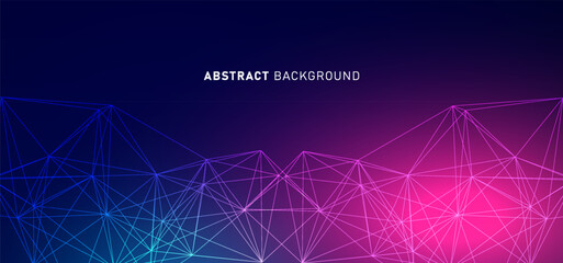 Abstract digital technology futuristic circuit blue pink background, Cyber science tech, Innovation communication future, Ai big data, internet network connection, Cloud hi-tech illustration vector