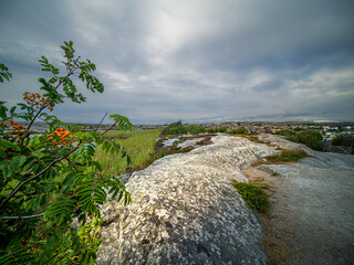 Blick Richtung Sm&ouml;gen &uuml;ber die Sch&auml;ren