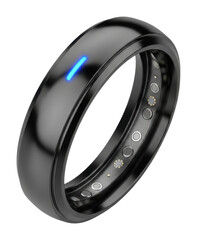 Innovative smart ring technology showcase modern design isolated on transparent background
