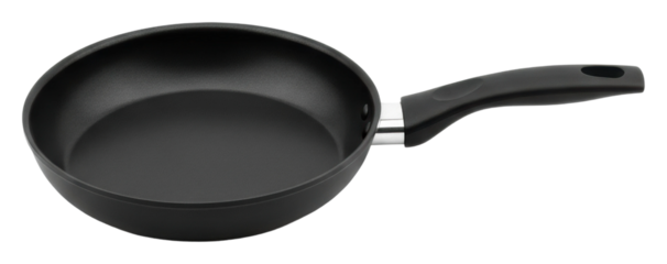 Cooking action frying pan in kitchen culinary tool isolated on transparent background