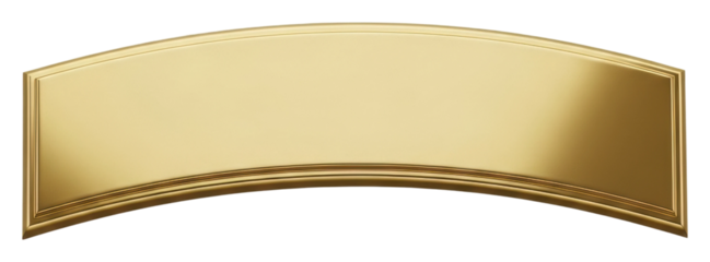 Elegant golden banner design graphic element digital branding isolated on transparent background