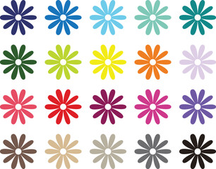 Colorful Flowers Pattern.