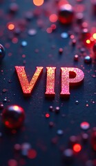 futuristic vip card design with neon lighting effect