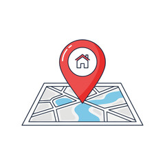 House location map pin