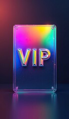 exclusive VIP card in crystal design