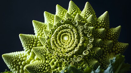 Romanesco broccoli close-up