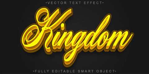 Kingdom Royal Crown Empire Vector Fully Editable Smart Object Text Effect
