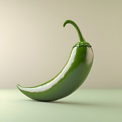 Single green pepper