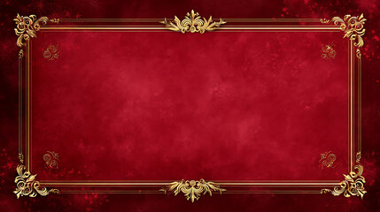 Luxury chinese background gold frame elegant border festive oriental background texture red blank space design for text greeting card invitation poster banner glamour