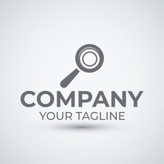 Magnifying Glass Search Icon for SEO and Data Analysis Concept