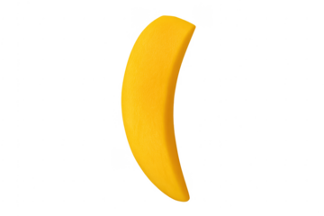Yellow 3d banana fruit letter j uppercase
