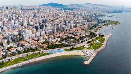 Obraz premium Drone shootings of Suadiye, Istanbul