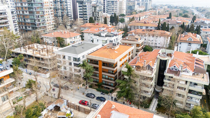 Fototapeta premium Drone shootings of Suadiye, Istanbul