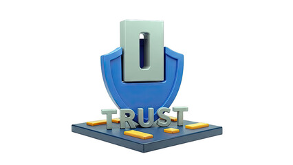 Trust Concept: Shield, Data Protection, Security
