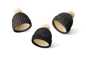 acorns on white background