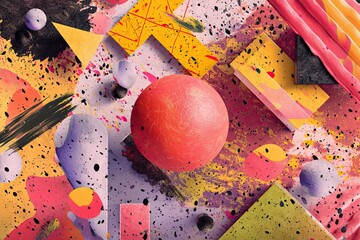 Abstract surreal 3D background