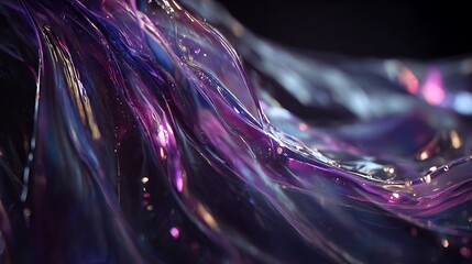Translucent Purple And Pink Fluid With Light Reflections liquid Photo transparent