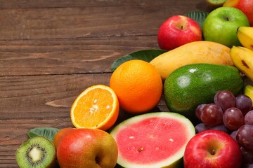 Healthy foods fresh raw fruits
