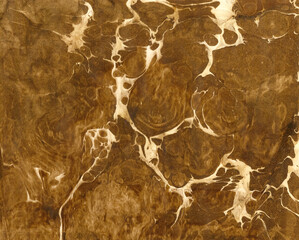 Natural brown marble texture with elegant white veins abstract stone background