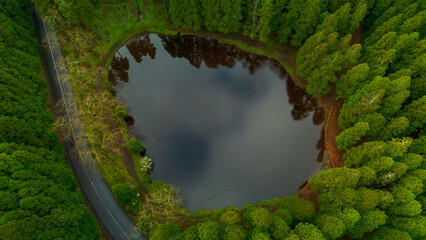 Lagoa das Patas na ilha Terceira nos A&ccedil;ores 