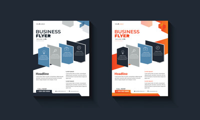Corporate business flyer design, Brochure design, cover modern layout, annual report, poster, flyer in A4 with colorful business proposal, promotion, advertise, publication, cover page.
